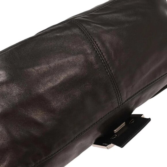 Fendi Black Lambskin Baguette Mamma Handbag - Picture 6 of 10